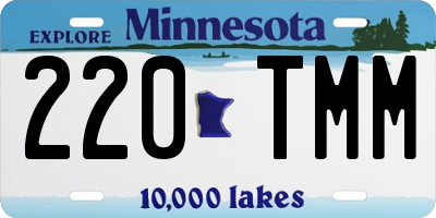 MN license plate 220TMM