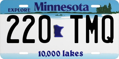 MN license plate 220TMQ
