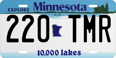 MN license plate 220TMR