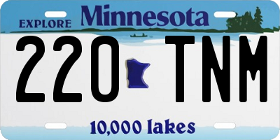 MN license plate 220TNM