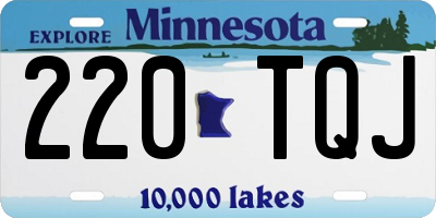 MN license plate 220TQJ