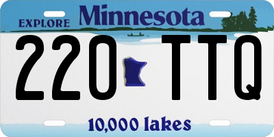 MN license plate 220TTQ
