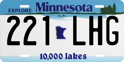 MN license plate 221LHG