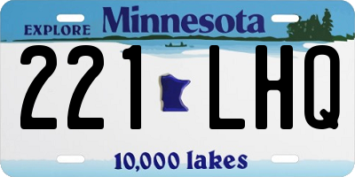 MN license plate 221LHQ