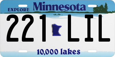 MN license plate 221LIL