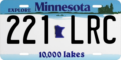 MN license plate 221LRC