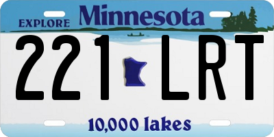 MN license plate 221LRT