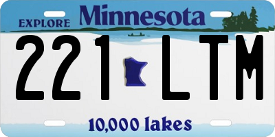 MN license plate 221LTM