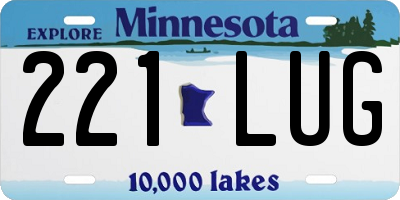 MN license plate 221LUG