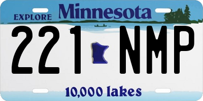 MN license plate 221NMP