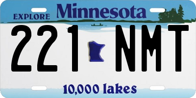 MN license plate 221NMT