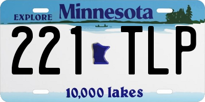 MN license plate 221TLP