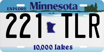 MN license plate 221TLR