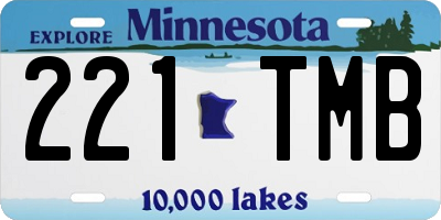 MN license plate 221TMB