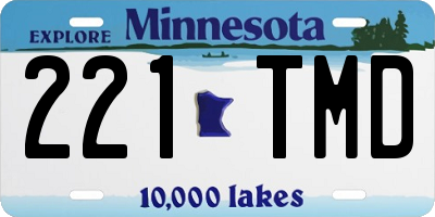 MN license plate 221TMD