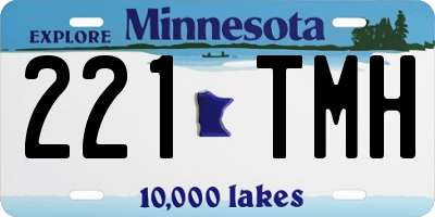 MN license plate 221TMH