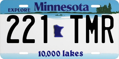 MN license plate 221TMR