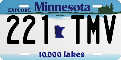 MN license plate 221TMV