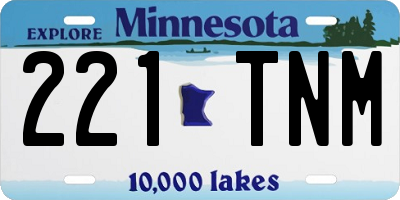 MN license plate 221TNM