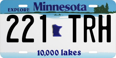 MN license plate 221TRH