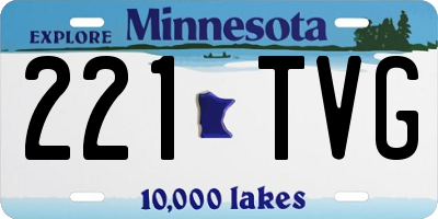 MN license plate 221TVG