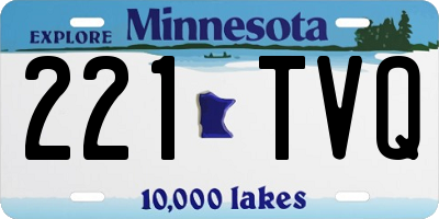 MN license plate 221TVQ