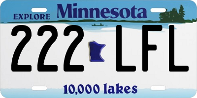 MN license plate 222LFL