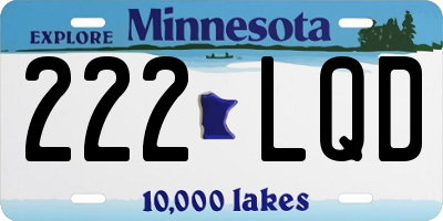MN license plate 222LQD