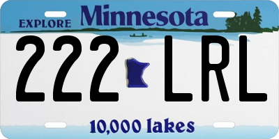 MN license plate 222LRL