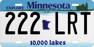 MN license plate 222LRT