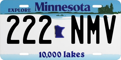 MN license plate 222NMV