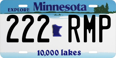 MN license plate 222RMP