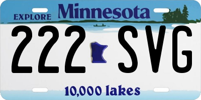 MN license plate 222SVG