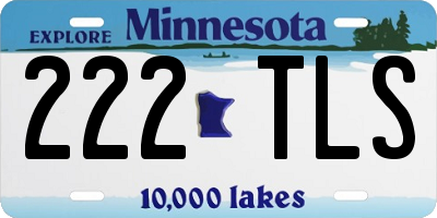 MN license plate 222TLS