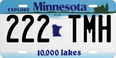 MN license plate 222TMH