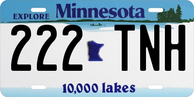 MN license plate 222TNH