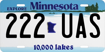 MN license plate 222UAS