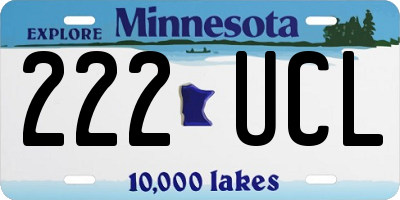 MN license plate 222UCL