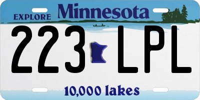 MN license plate 223LPL