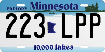 MN license plate 223LPP
