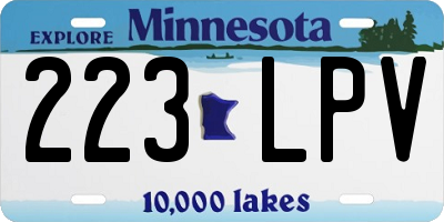 MN license plate 223LPV