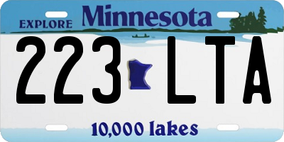 MN license plate 223LTA