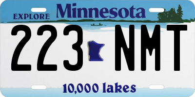 MN license plate 223NMT