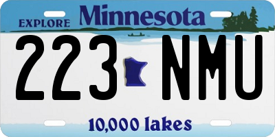 MN license plate 223NMU