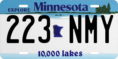 MN license plate 223NMY