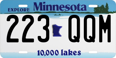 MN license plate 223QQM