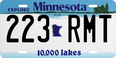 MN license plate 223RMT