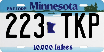 MN license plate 223TKP