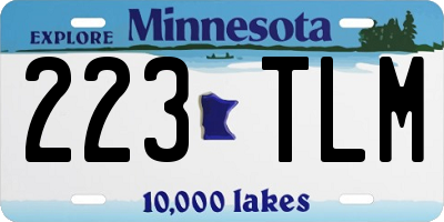 MN license plate 223TLM