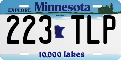 MN license plate 223TLP